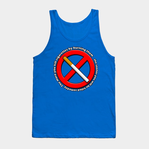 No Smoking Tank Top by Capturedtee